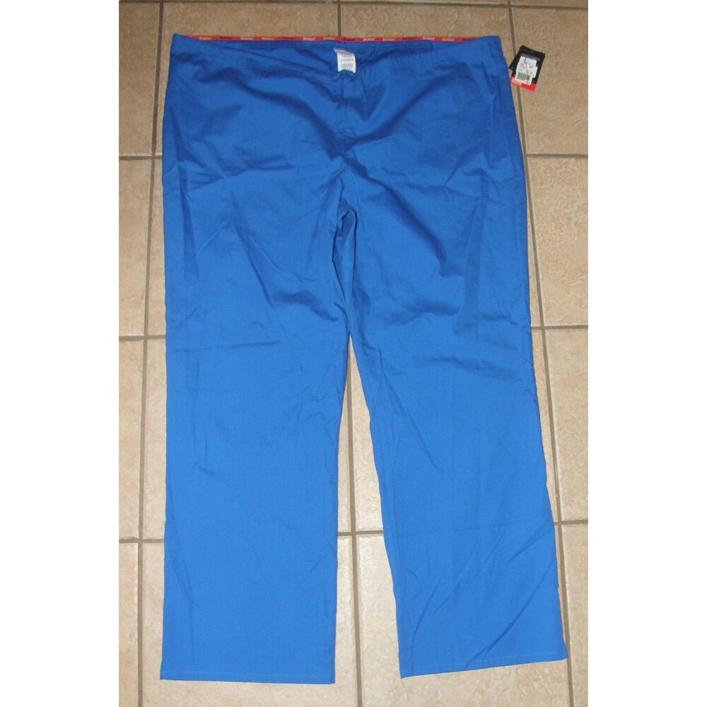 NEW NWT Unisex Sz 2X Nurse Medical Hospital Uniform Blue Scrub Pants DICKIES
